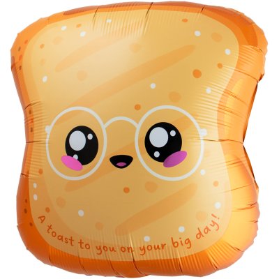 Toast 60x60cm foil balloon
