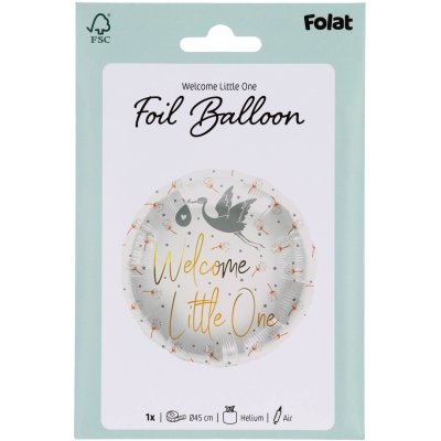 Circle with a pin "Welcome Little One" 45cm - foil balloon - 8714572679596_5.jpg