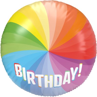 Circle "Happy Birthday" 3D 56cm foil balloon - 8714572628426_3.jpg