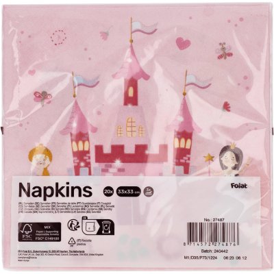 Paper napkins FSC "Princess" 33x33cm, 20 pcs - 8714572274876_5.jpg