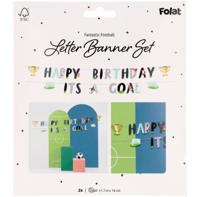 Hanging banner "Happy Birthday It´s a Goal", 1.5m - 8714572275705_5.jpg