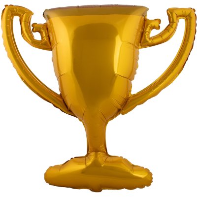 Gold trophy 85x77cm foil balloon