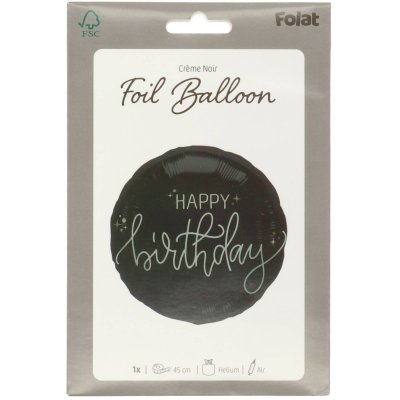 Circle "Happy Birthday" black 45cm foil balloon - 8714572686907_5.jpg