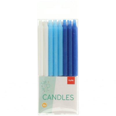 Cake candles - blue-white mix 6cm, 16 pcs - 8714572242042_5.jpg