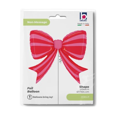 Small Red/Pink Striped 41"/104cm Inflatable Foil Balloon - 25703-p-b.jpg