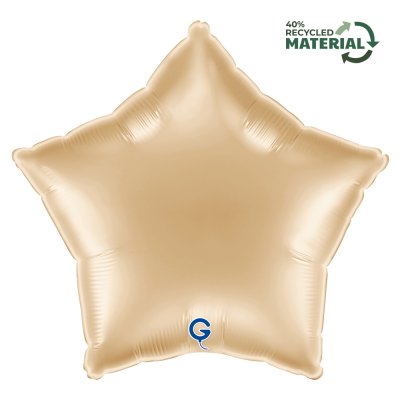 Light Gold Star 18"/46cm Foil Balloon