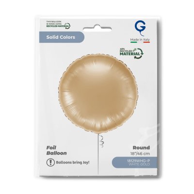 Light Gold Circle 18"/46cm Foil Balloon - 18129whg-p-b.jpg