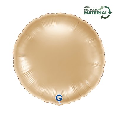 Light Gold Circle 18"/46cm Foil Balloon