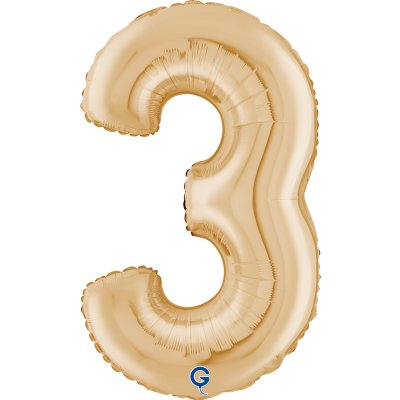 Light Gold 3 (66cm,26") foil inflatable balloon