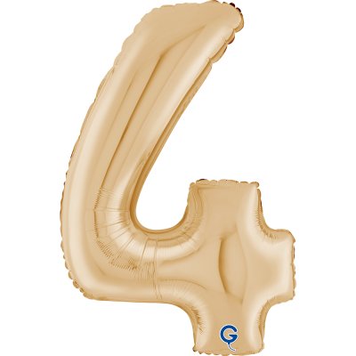 ÄŚeslice light gold 4 (66cm,26") inflatable foil balloon
