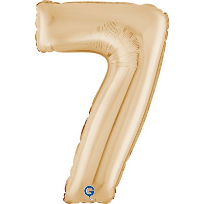 ÄŚeslice light gold 7 (66cm,26") inflatable foil balloon
