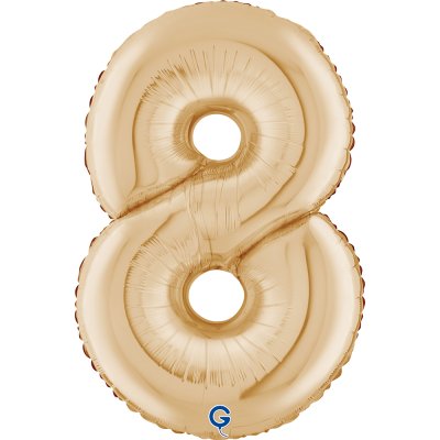 Light Gold 8 (66cm,26") foil inflatable balloon