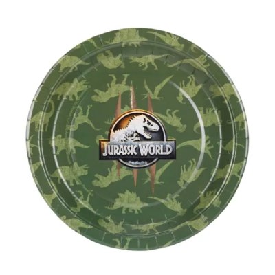 Paper plates "Jurassic World" 23cm, 6 pcs