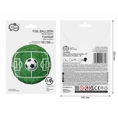 Circle - Soccer Field 36cm/18" Foil Balloon - 104041.jpg