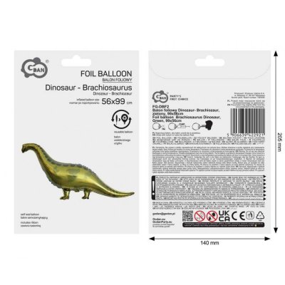 Dinosaur 99x56cm - foil balloon - 102586.jpg