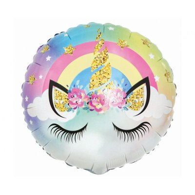 Circle "Unicorn" 36cm/18" foil balloons