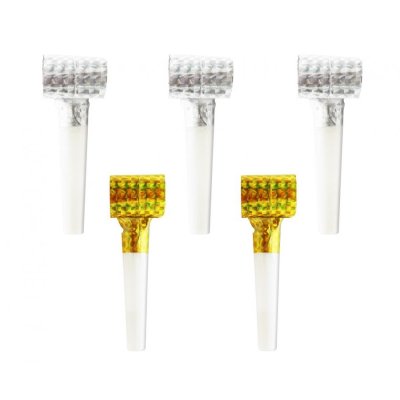 Holographic snorts silver-gold, 5 pcs