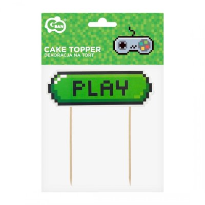 "Play" cake topper, 13cm - 73605.jpg
