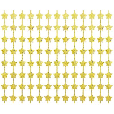 Party curtain - Stars with gold print, 100x200cm