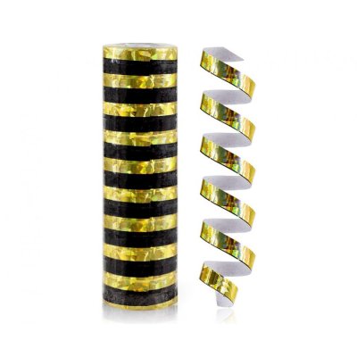 Serpentine black-gold holographic 4m, 1pc