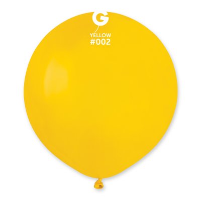 Balloon 48cm/19" #002 yellow (25pcs/pack) - G150_02_O.jpg