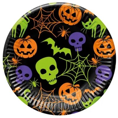 Paper plates ECO '"Halloween" 23cm, 8 pcs
