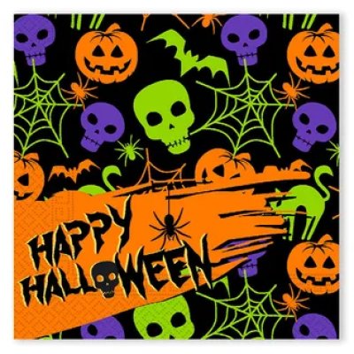 Paper napkins ECO "Halloween" 33x33cm, 20 pcs