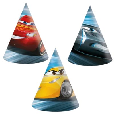 ECO paper stickers "Cars", 6 pcs