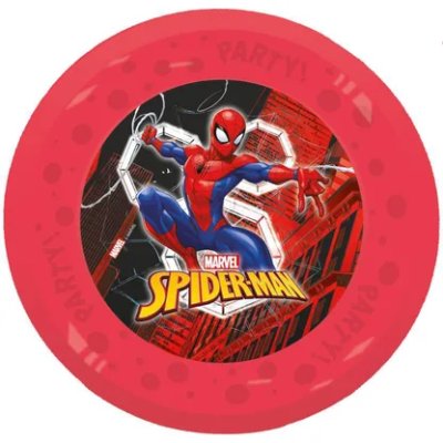 Sustainable plates "Spiderman (World of Web)" 21cm, 4 pcs