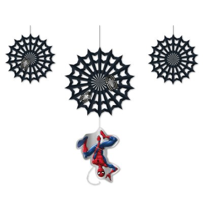 Decorative rosettes "Spiderman (World of Web)", 4 pcs