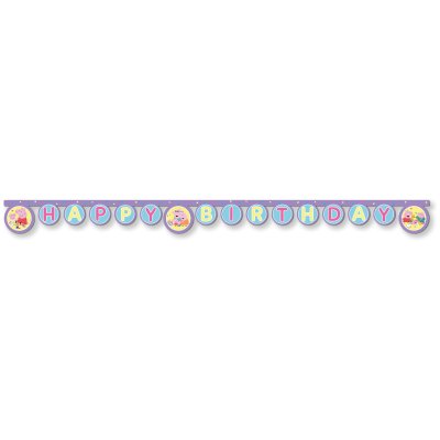 Hanging banner ECO Pig Pepin "Happy Birthday", 2m