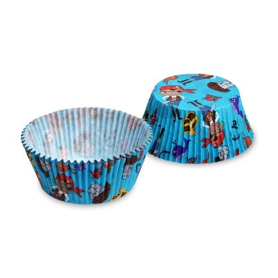 Paper cupcake cup (PAP) Pirate 50x30mm, 40 pcs