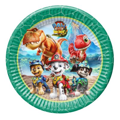 Paper plates ECO "Paw Patrol 3 Dino Movie" 23cm, 8 pcs