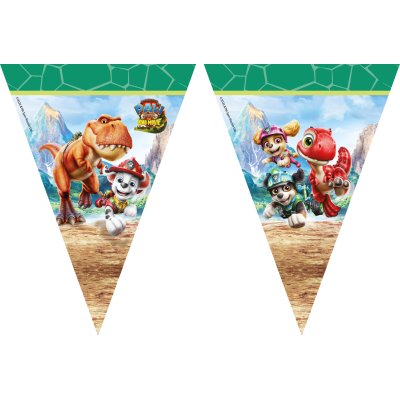 Flag garland EKO "Paw Patrol 3 Dino Movie" (9 flags)