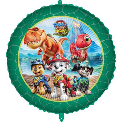 Circle "Paw Patrol 3 Dino Movie" 46cm foil balloon + weights