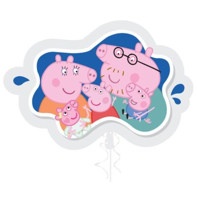 Peppa Pig Family 32"/81cm Foil Balloon