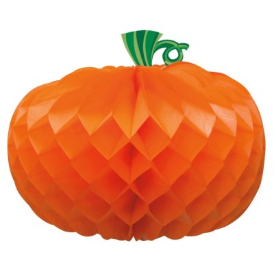 Pumpkin Shaped Honeycomb Centerpiece, 27cm