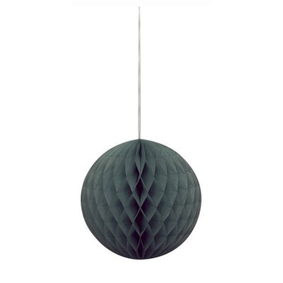 Black decorative paper ball, 20cm