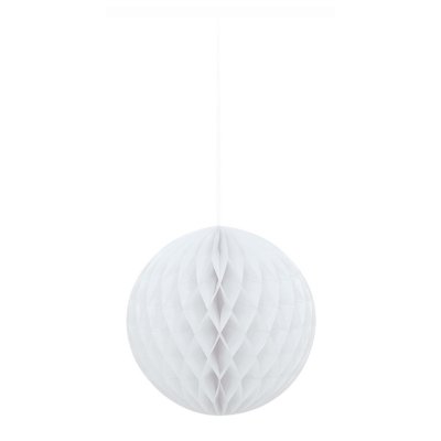 White decorative paper ball, 20cm