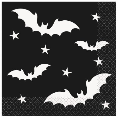 Paper napkins EKO "Bats" 33x33cm, 16 pcs