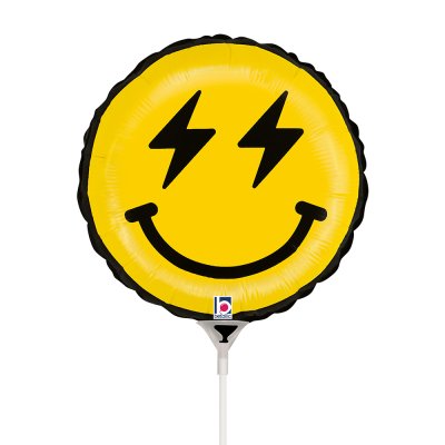 MINI Circle "Emoji" double-sided 9"/22cm foil balloon - 22536-r09-smiley-dude-view2-b.jpg