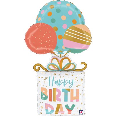 Gift HB with balloons 36"/91cm foil balloon