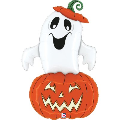 Ghost in Pumpkin 34"/86cm foil balloon