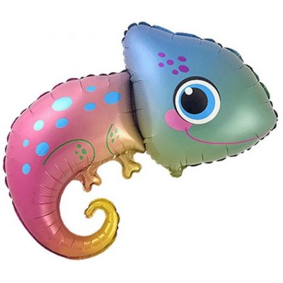 Chameleon colorful 64x75cm foil balloon