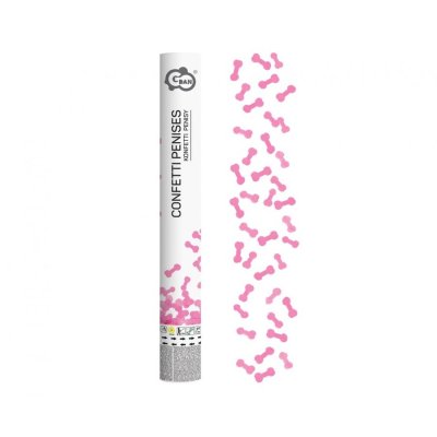 Confetti canon - pink penises, 40cm