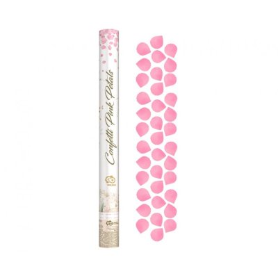 Confetti canon - pink rose petals, 60cm