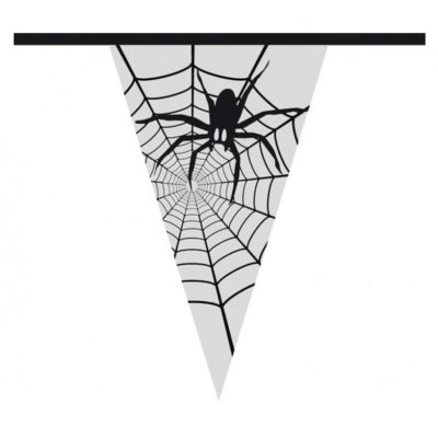 Flag garland "Spiders", 30x20x600cm