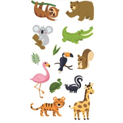 Animal Tattoos 10.5x6cm