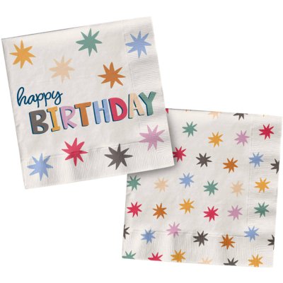 Paper napkins FSC "Colored stars" 33x33cm, 20 pcs