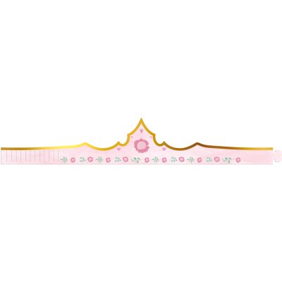 Pink paper crowns, 6 pcs - 8714572274975_2.jpg
